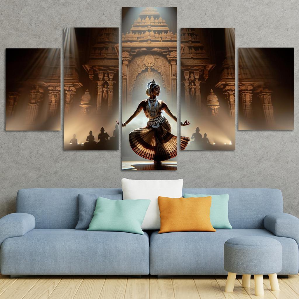 Odissi The Sacred Dance Of Odisha Modern Paintings Frame