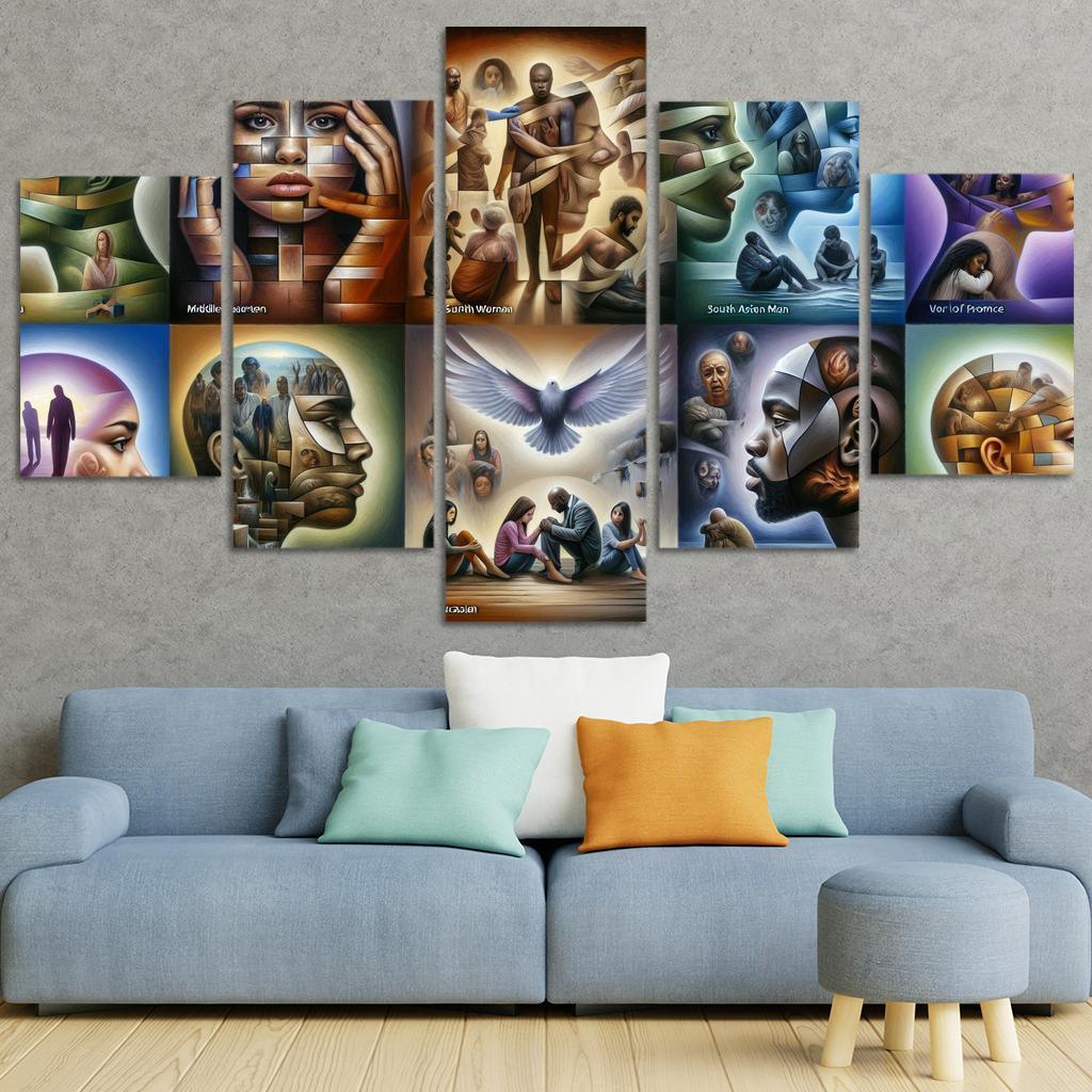 Voices Of Silence Domestic Violence Awareness Multi-panel Paintings