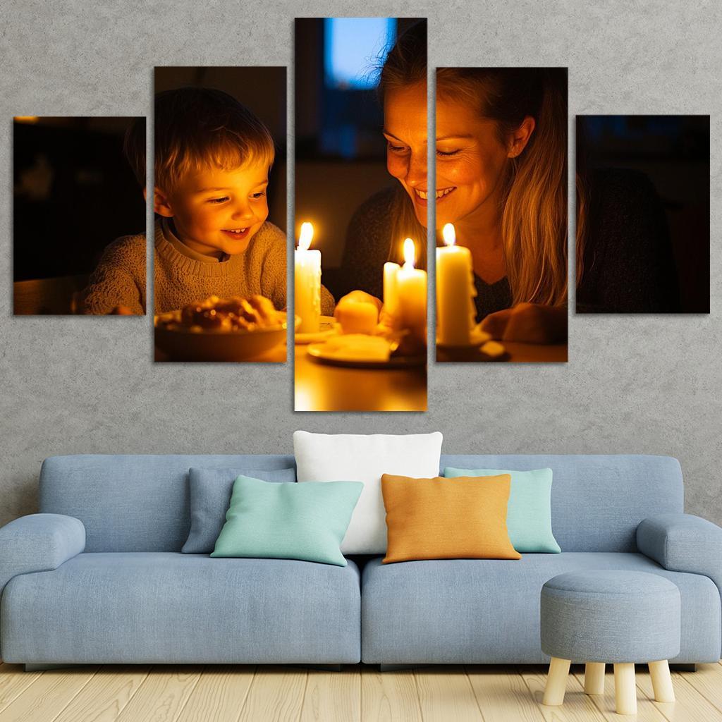 Candlelight Moments Illuminating Love Custom Paintings Frame