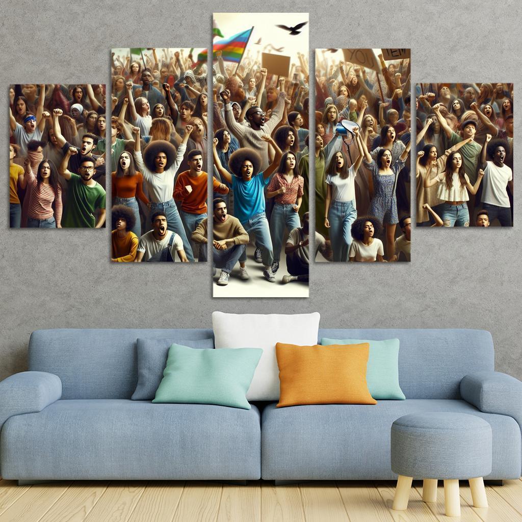 Voices Of The Future Youth Activism And Change Multi-panel Paintings