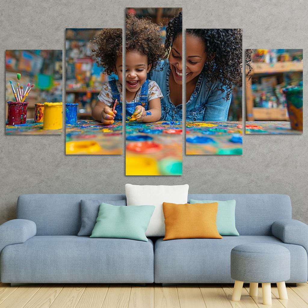 The Colors Of Her Love A Mothers Creative Spirit Canvas Paintings Frame