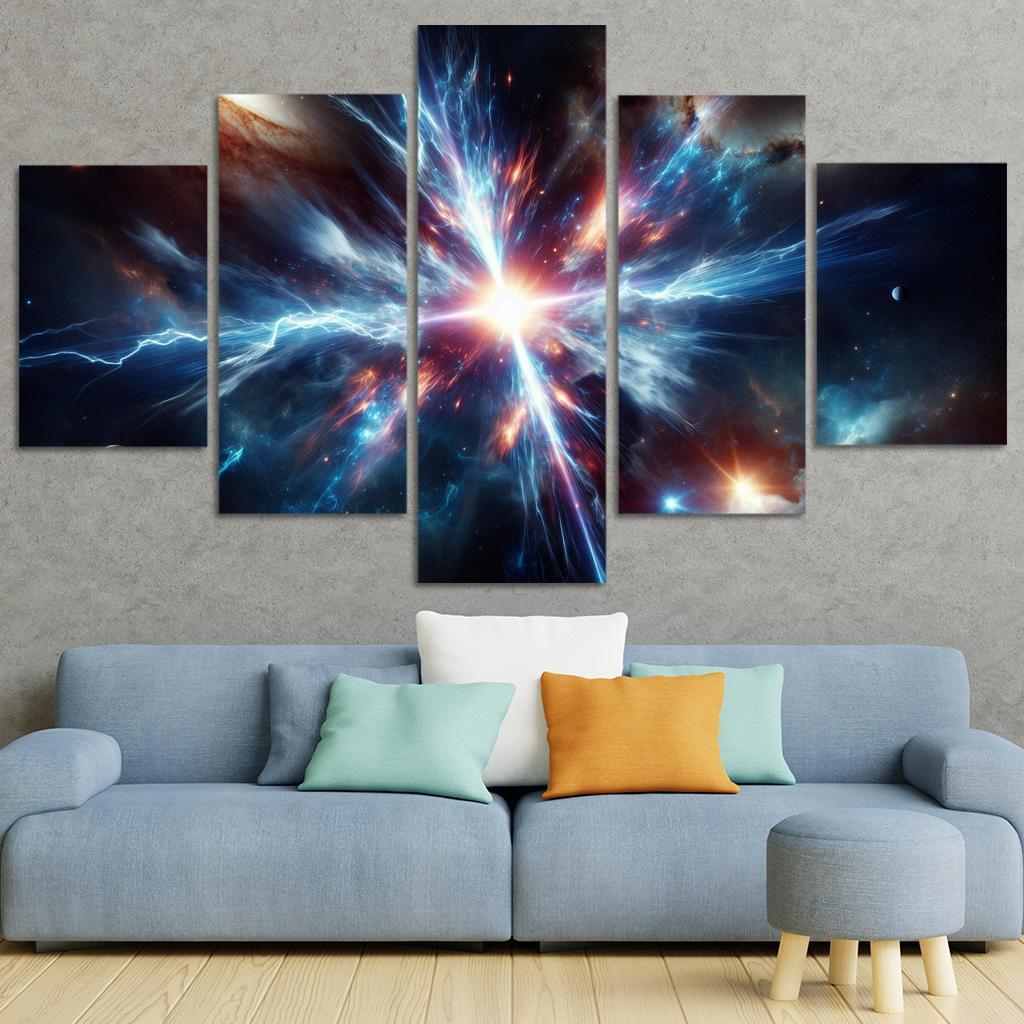 The Enigmatic Nature Of Gamma-ray Bursts Abstract Paintings Frame
