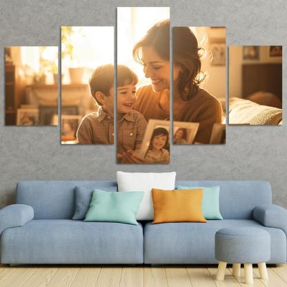 Moments In Time A Mother's Embrace Through The Years Canvas Paintings Frame