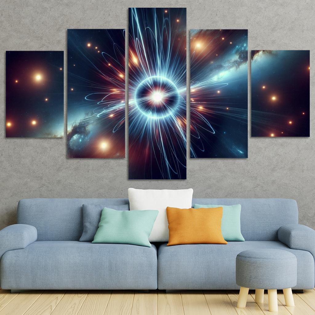 The Secret Lives Of Pulsars Abstract Paintings Frame