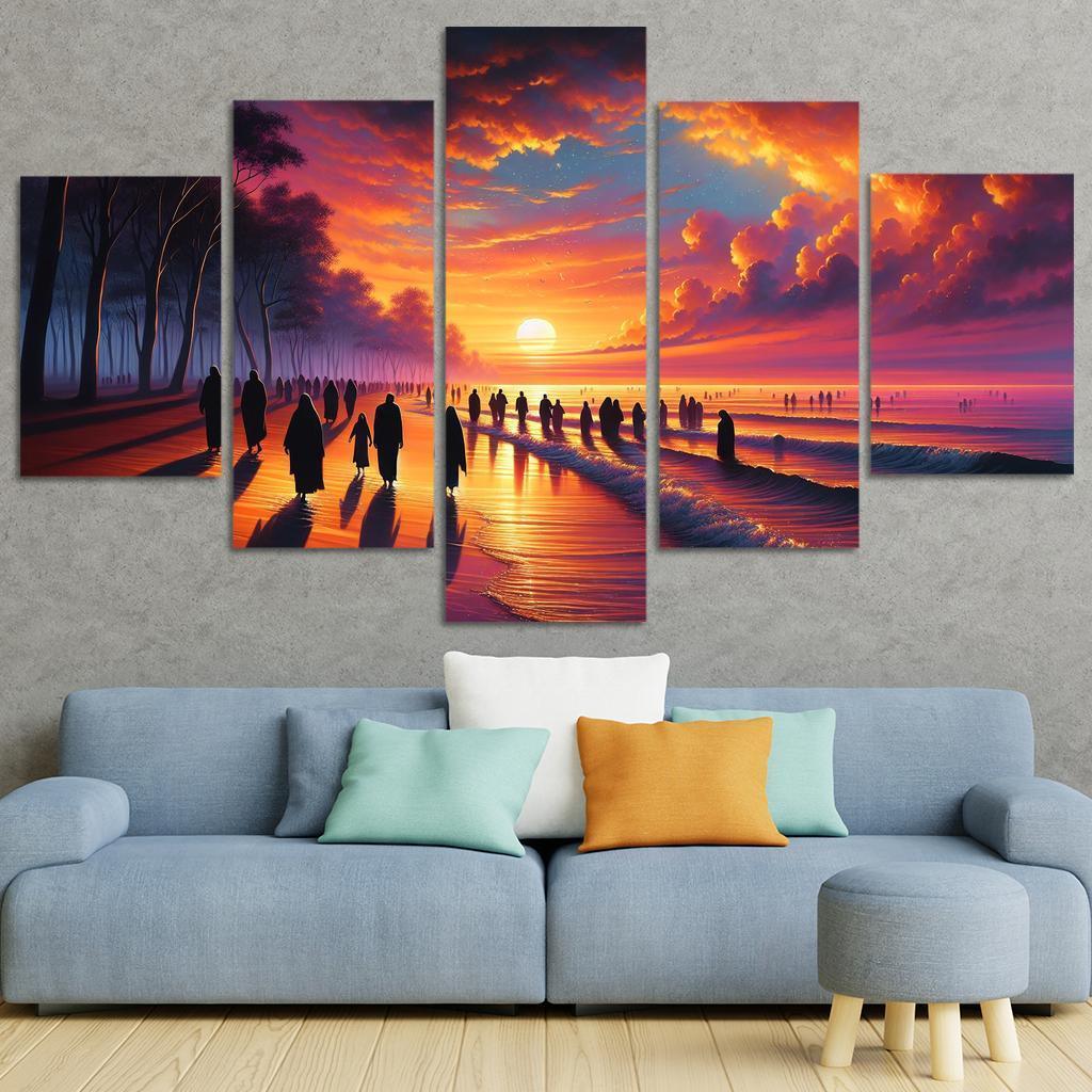 Sunrise Bay Early Morning Magic Multi-panel Paintings