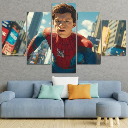 Tom Holland The Web-slinger With Heart Framed Paintings