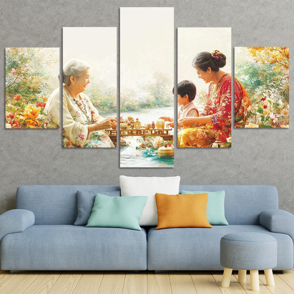 A Bridge Of Love The Connection Between Generations Custom Paintings Frame