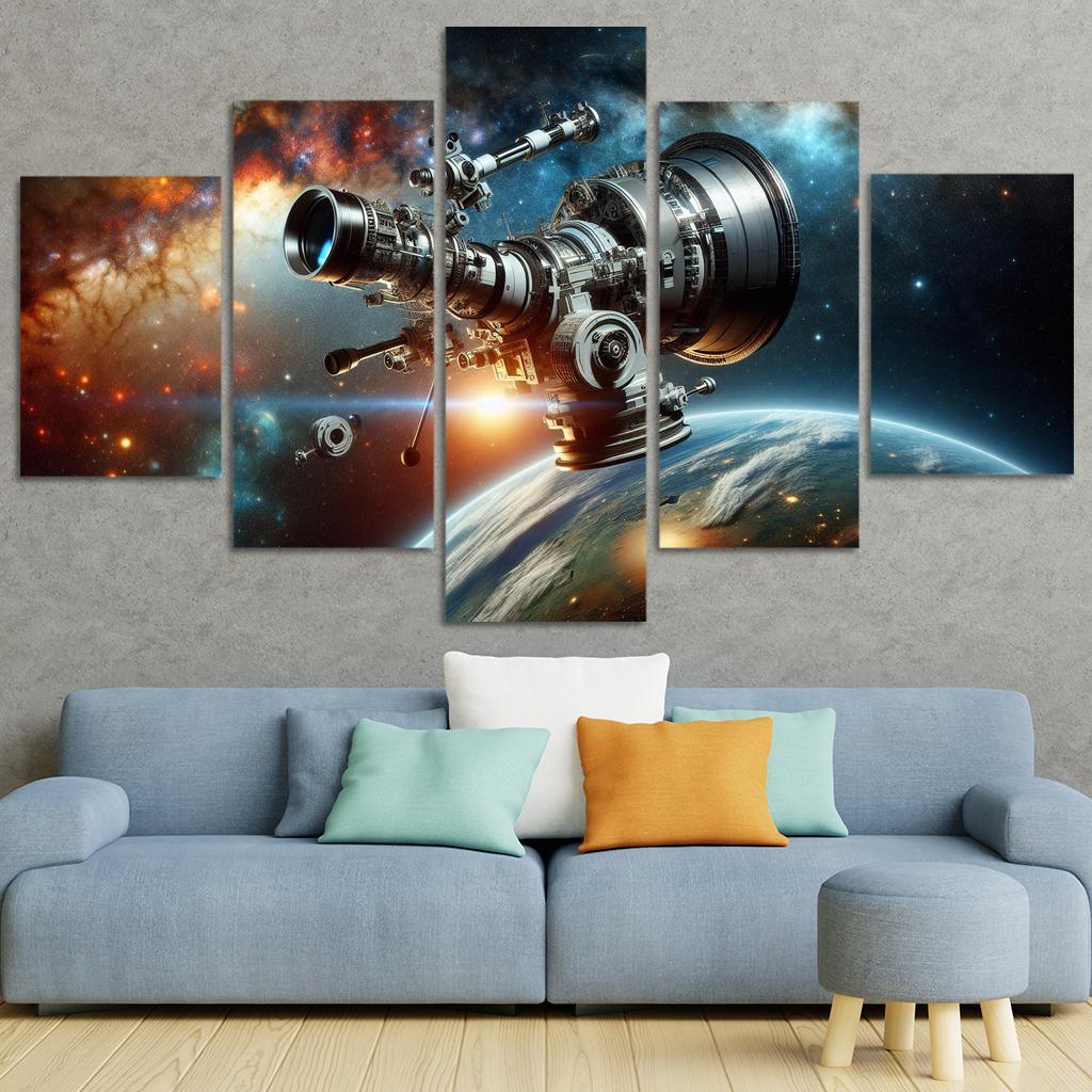 The Wonders Of Space Telescopes Abstract Paintings Frame