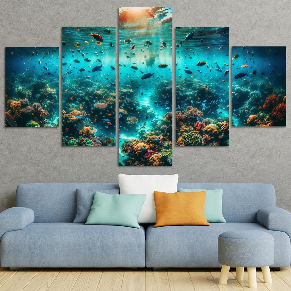 Coral Sanctuary Underwater Wonderland Custom Paintings Frame