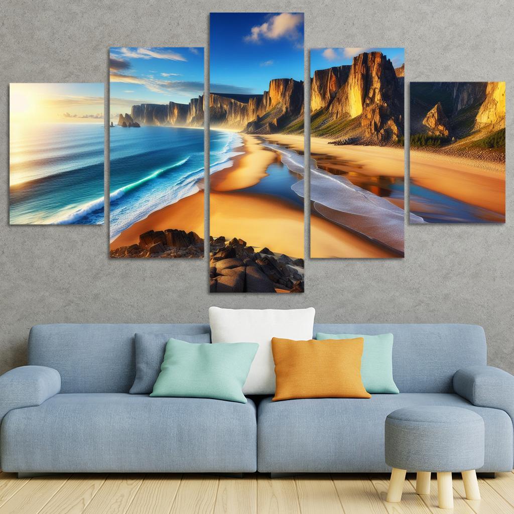 Majestic Waters A Coastal Retreat Custom Paintings Frame