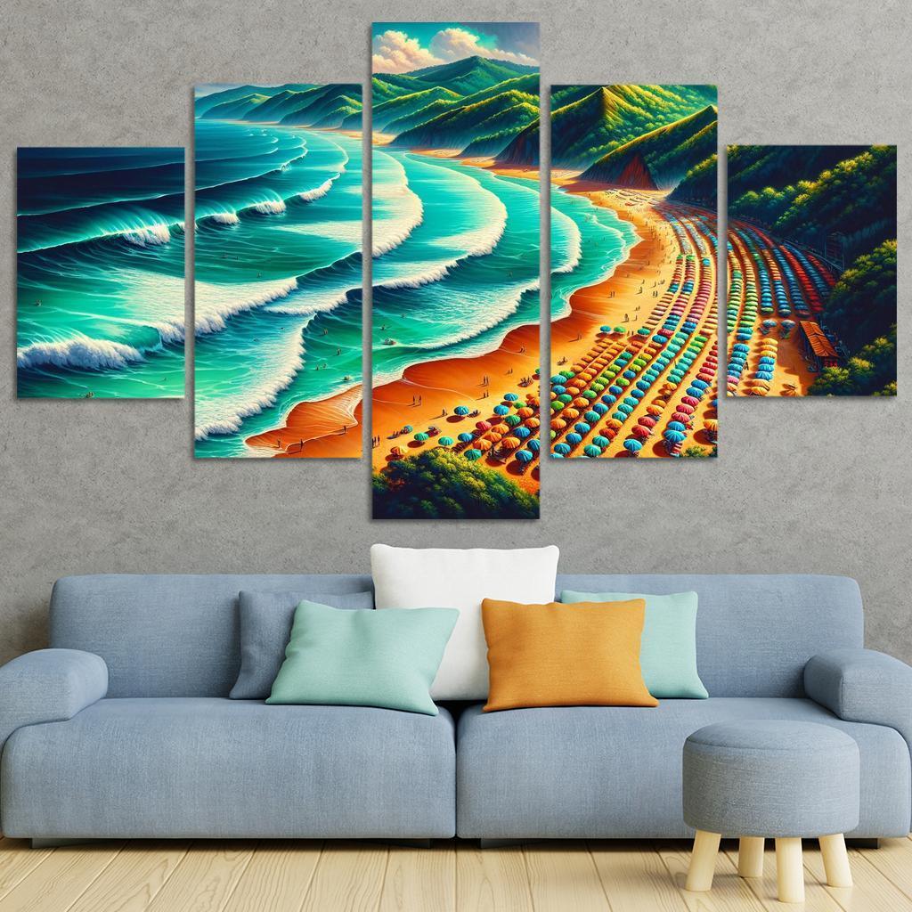 Emerald Isle Adventures Modern Paintings Frame