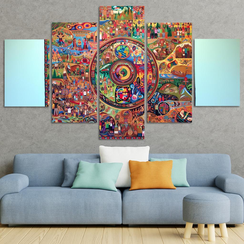 Voices Of The Forgotten Preserving Indigenous Cultures Custom Paintings Frame