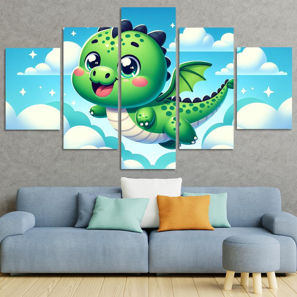 Daring Dragon - Adventure Awaits Framed Paintings