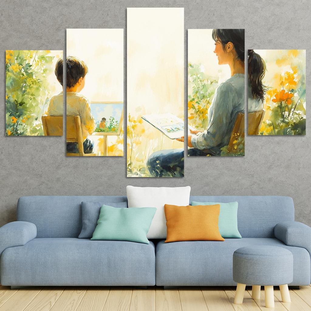 The Bridge Of Trust A Mothers Supportive Love Custom Paintings Frame