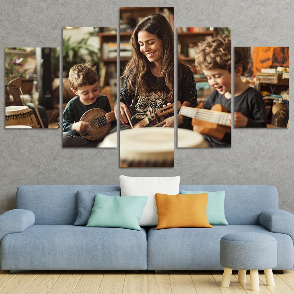 A Symphony Of Love A Mothers Melodies Canvas Paintings Frame