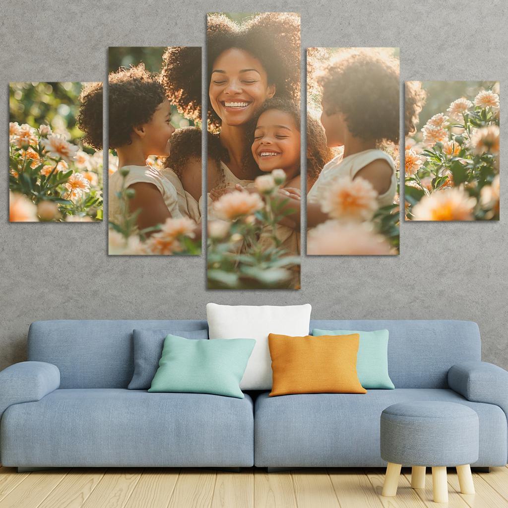 The Circle Of Love A Mothers Embrace Canvas Paintings Frame