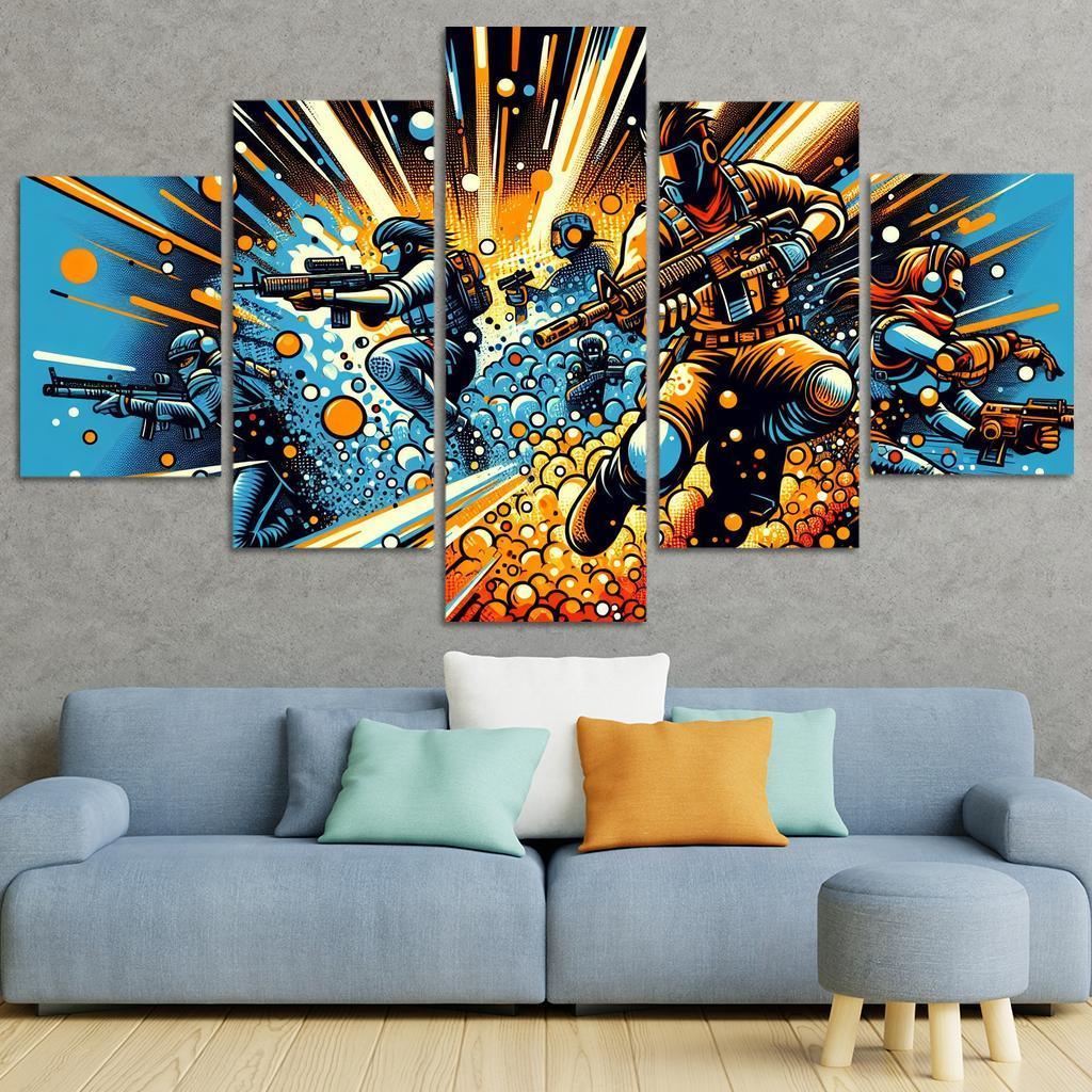 Dragon Ball Universe 5 Piece HD Canvas Wall Art-Original Frame