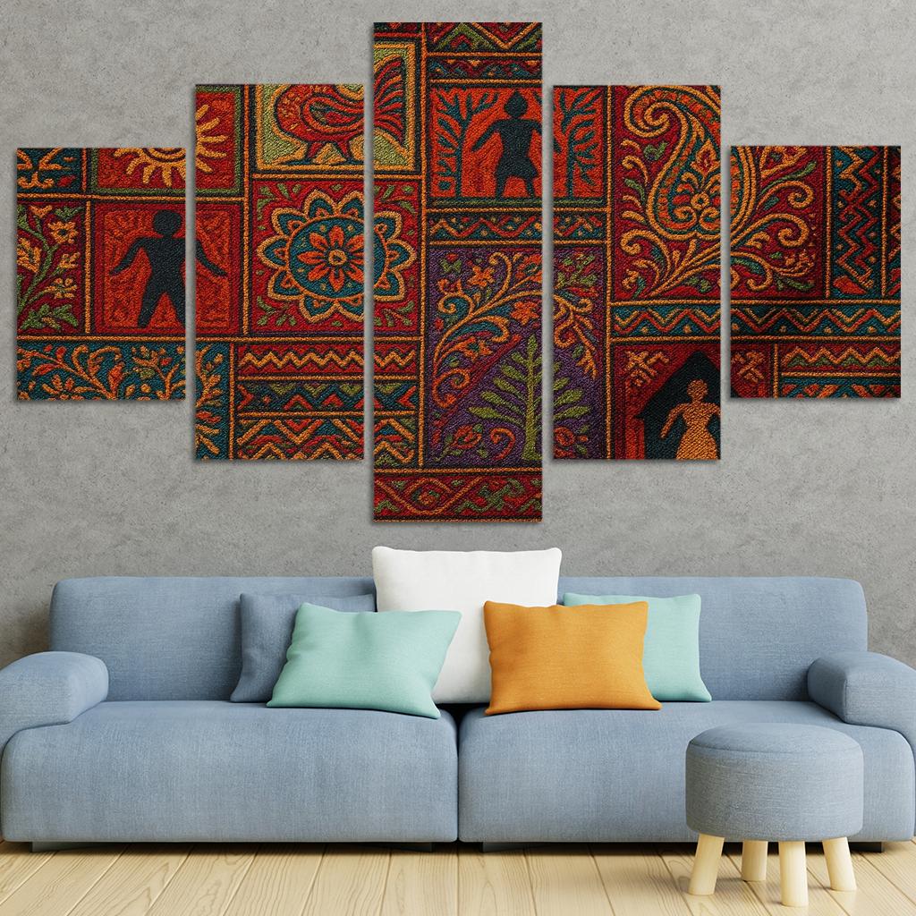 Threads Of Heritage Celebrating Cultural Preservation Through Art Premium Artwork Frames