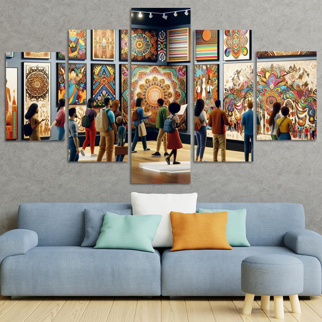 Bridging Cultures Artistic Expressions Of Unity Framed Paintings