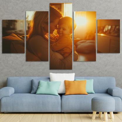 The Strength Of Her Embrace A Safe Haven Custom Paintings Frame
