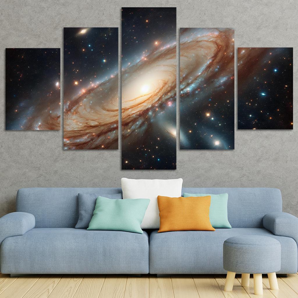The Striking Features Of The Andromeda Galaxy Abstract Paintings Frame