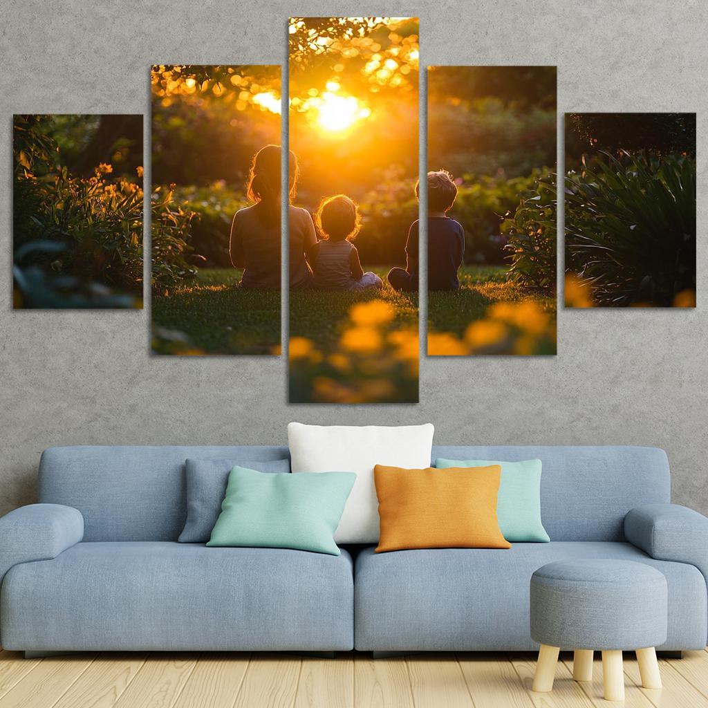 The Light Of Love A Mothers Guidance Canvas Paintings Frame