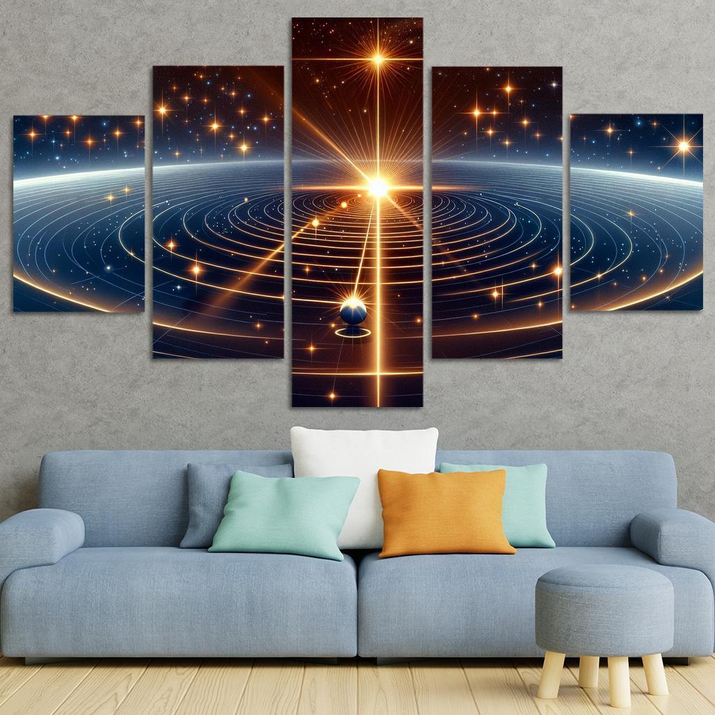 The Mechanics Of Stellar Parallax Abstract Paintings Frame