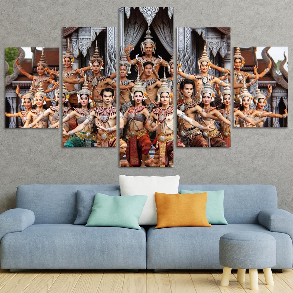 Khmer Dance The Grace Of Cambodia Modern Paintings Frame
