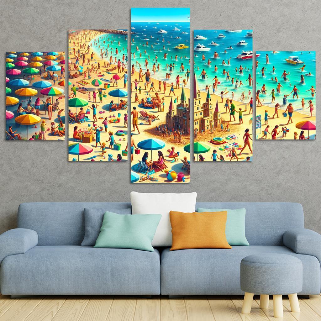 Enchanted Beach Family Adventure Zone Custom Paintings Frame