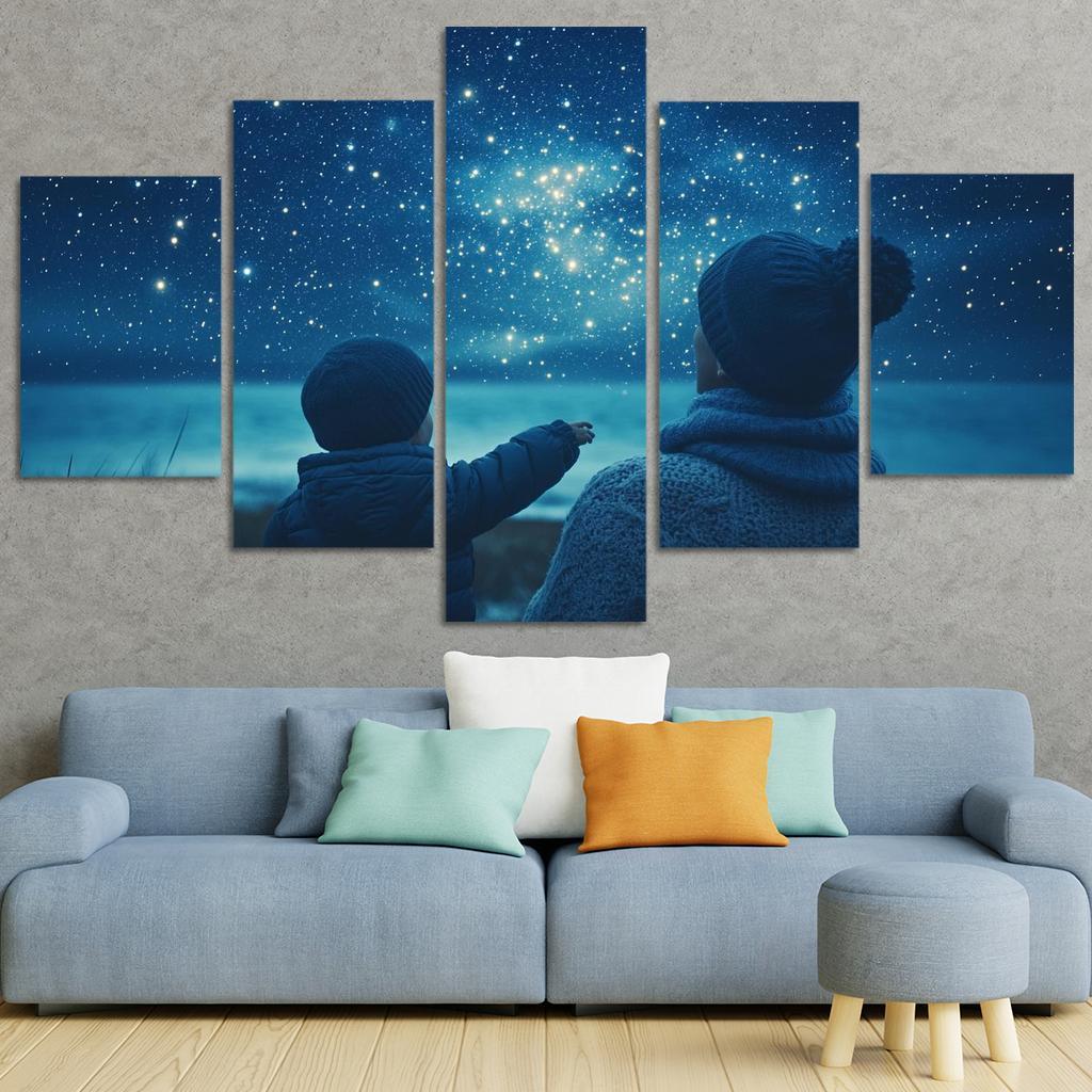 The Light Of Hope A Mothers Guiding Star Canvas Paintings Frame