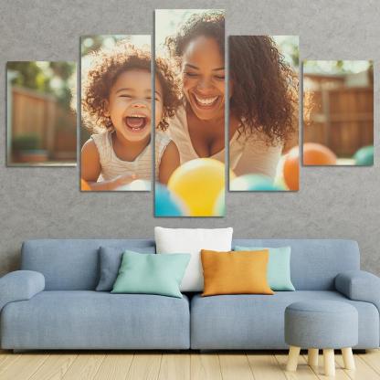 Echoes Of Laughter Celebrating Joy Custom Paintings Frame