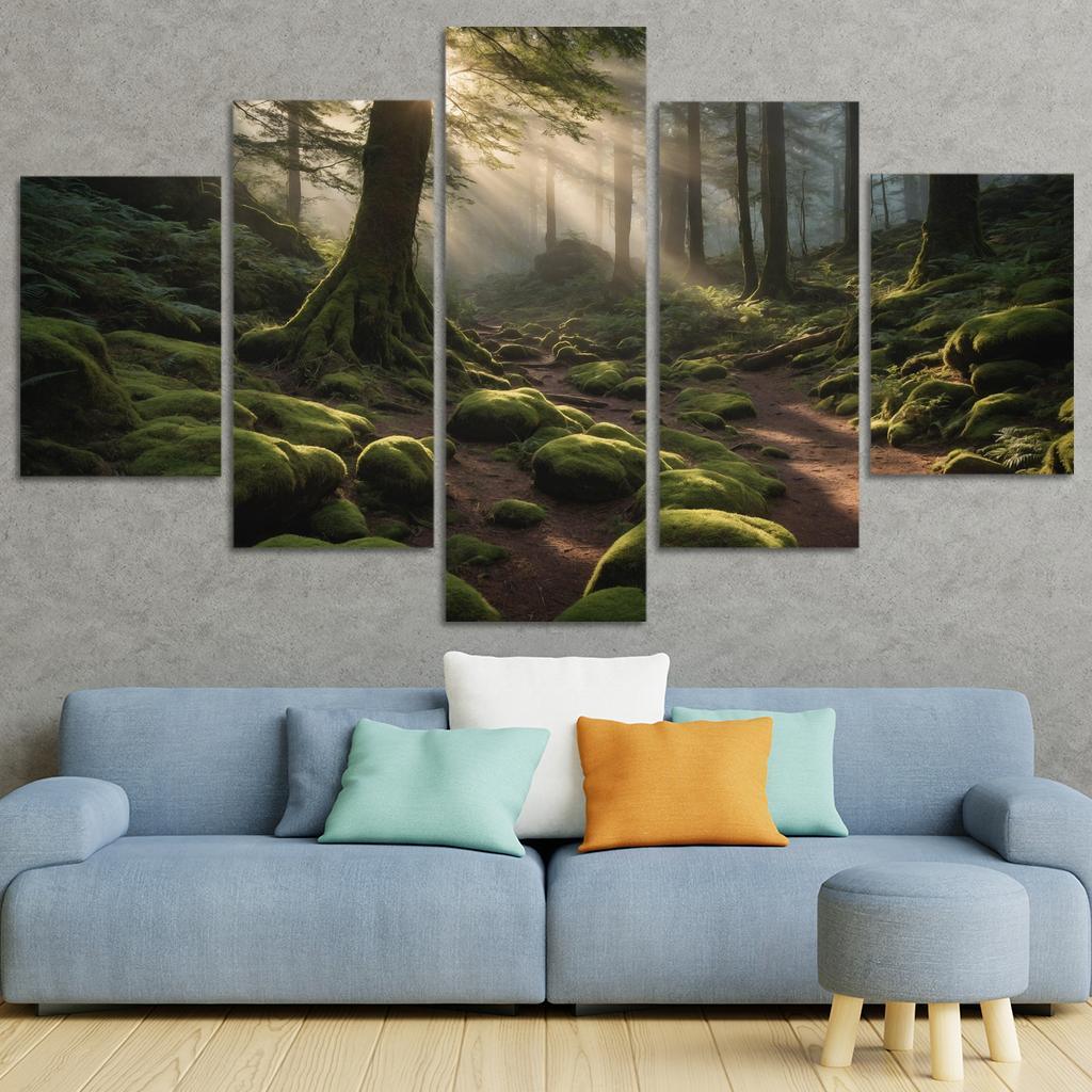 Ethereal Glow Of Misty Forest Trails Art Trends