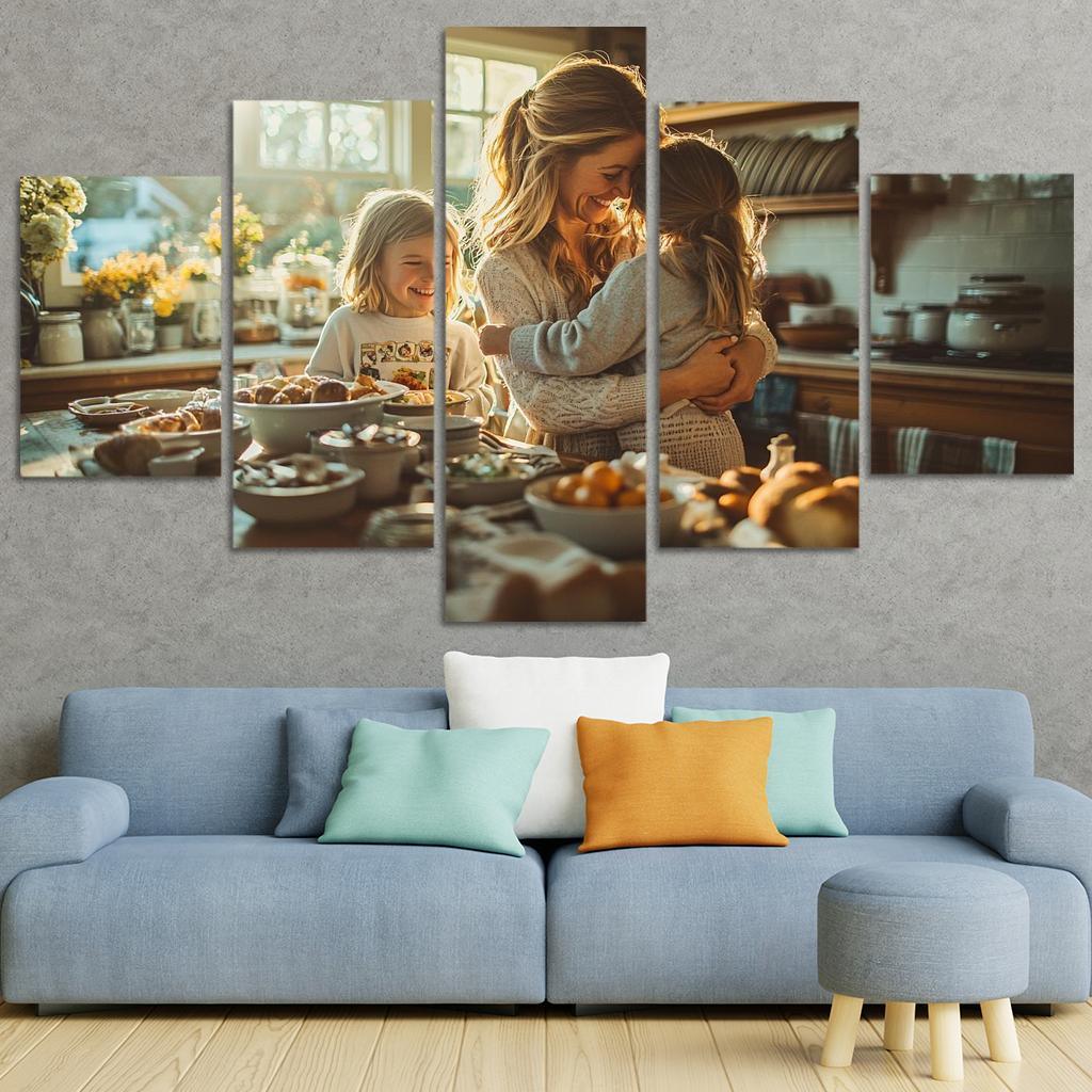 The Heart Of The Home A Mothers Embrace Custom Paintings Frame