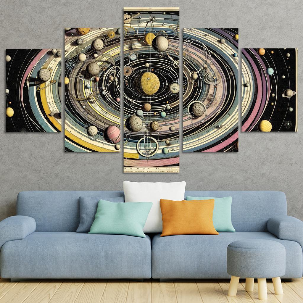 The Harmony Of Celestial Mechanics Abstract Paintings Frame