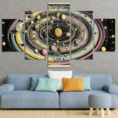 The Harmony Of Celestial Mechanics Abstract Paintings Frame