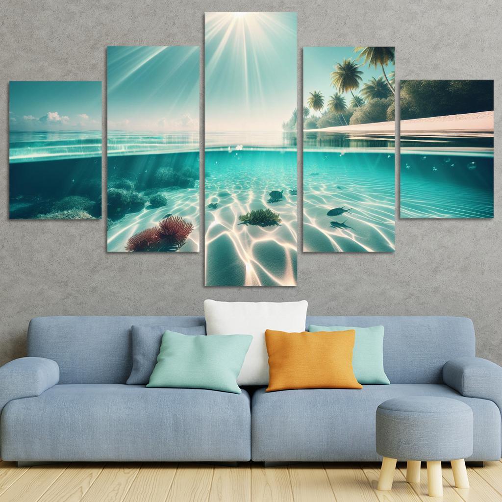 Tropical Hideaway Custom Paintings Frame