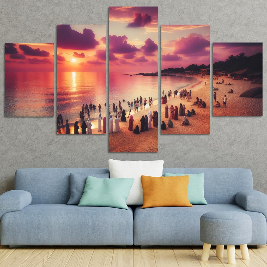 Sunset Glade Evening Retreat Abstract Paintings Frame