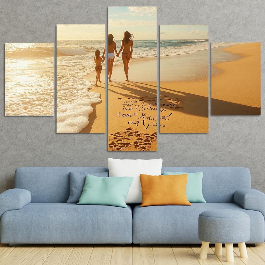 Footprints In The Sand A Mothers Journey One-piece Frames