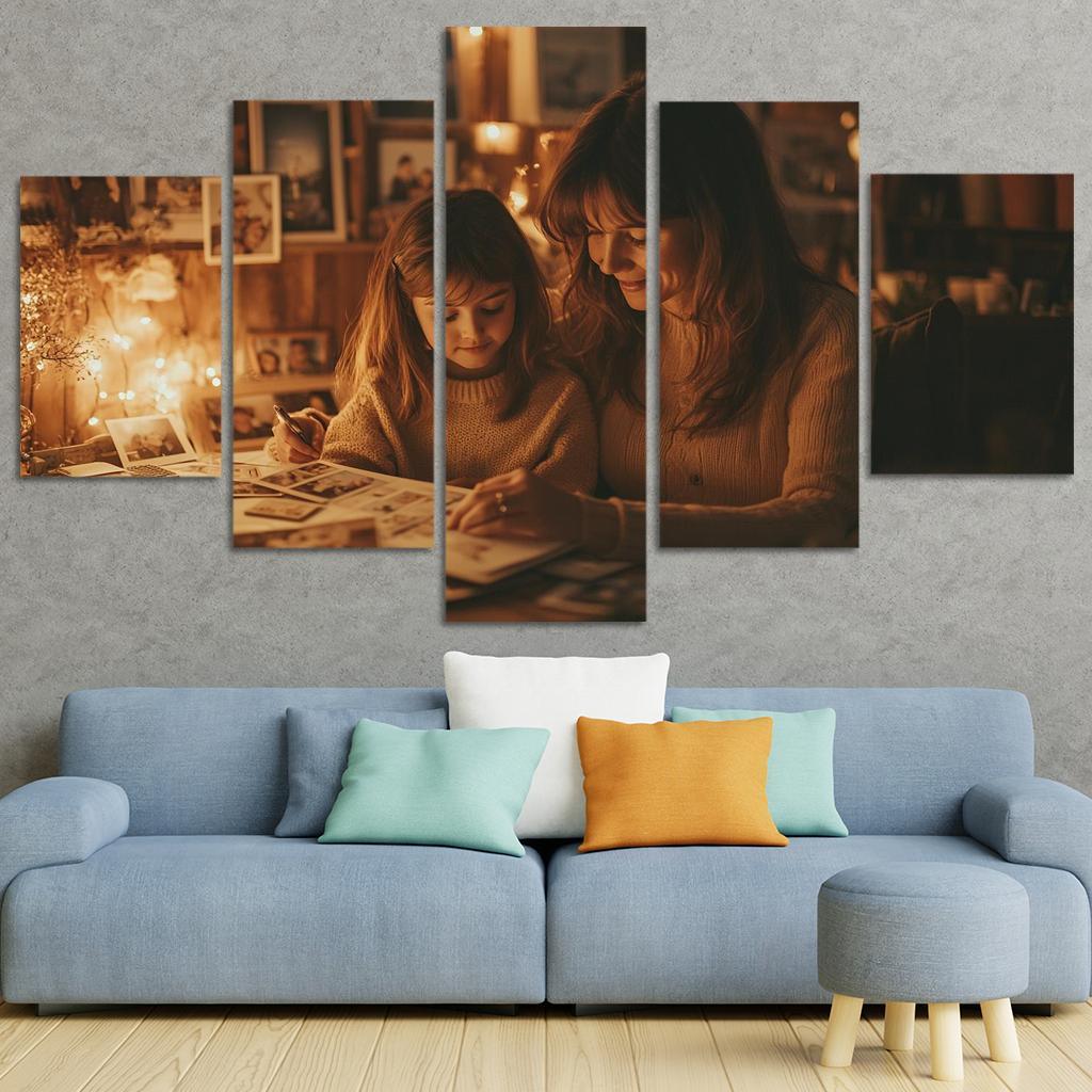 A Time To Remember Celebrating Motherhood Canvas Paintings Frame