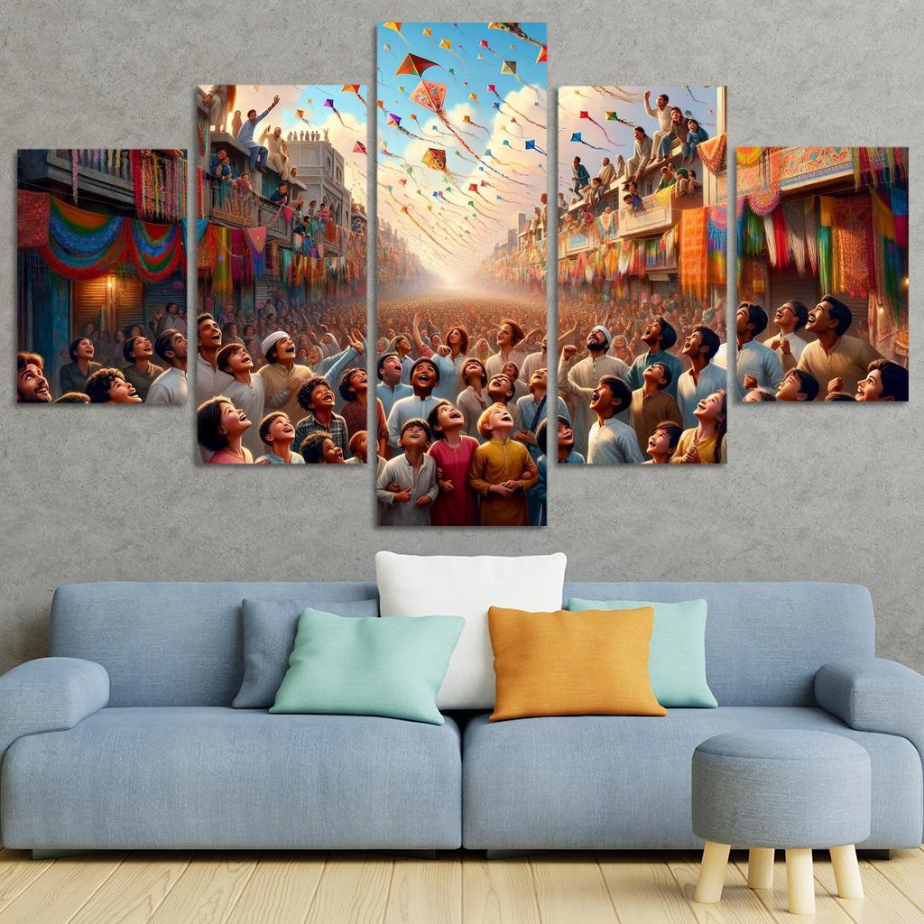 International Kite Festival - India Modern Paintings Frame