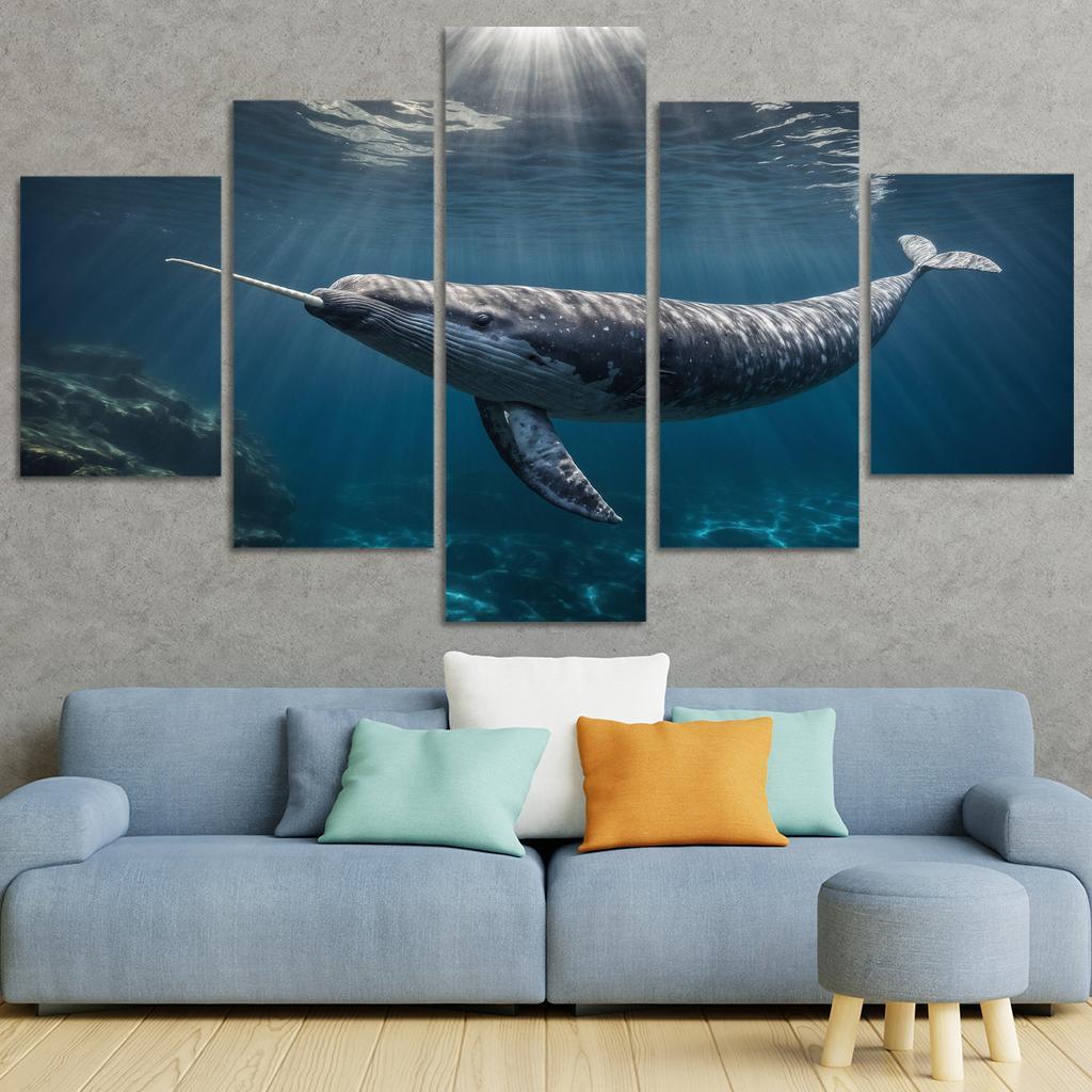 The Enigmatic Narwhal The Unicorn Of The Sea Framed Paintings