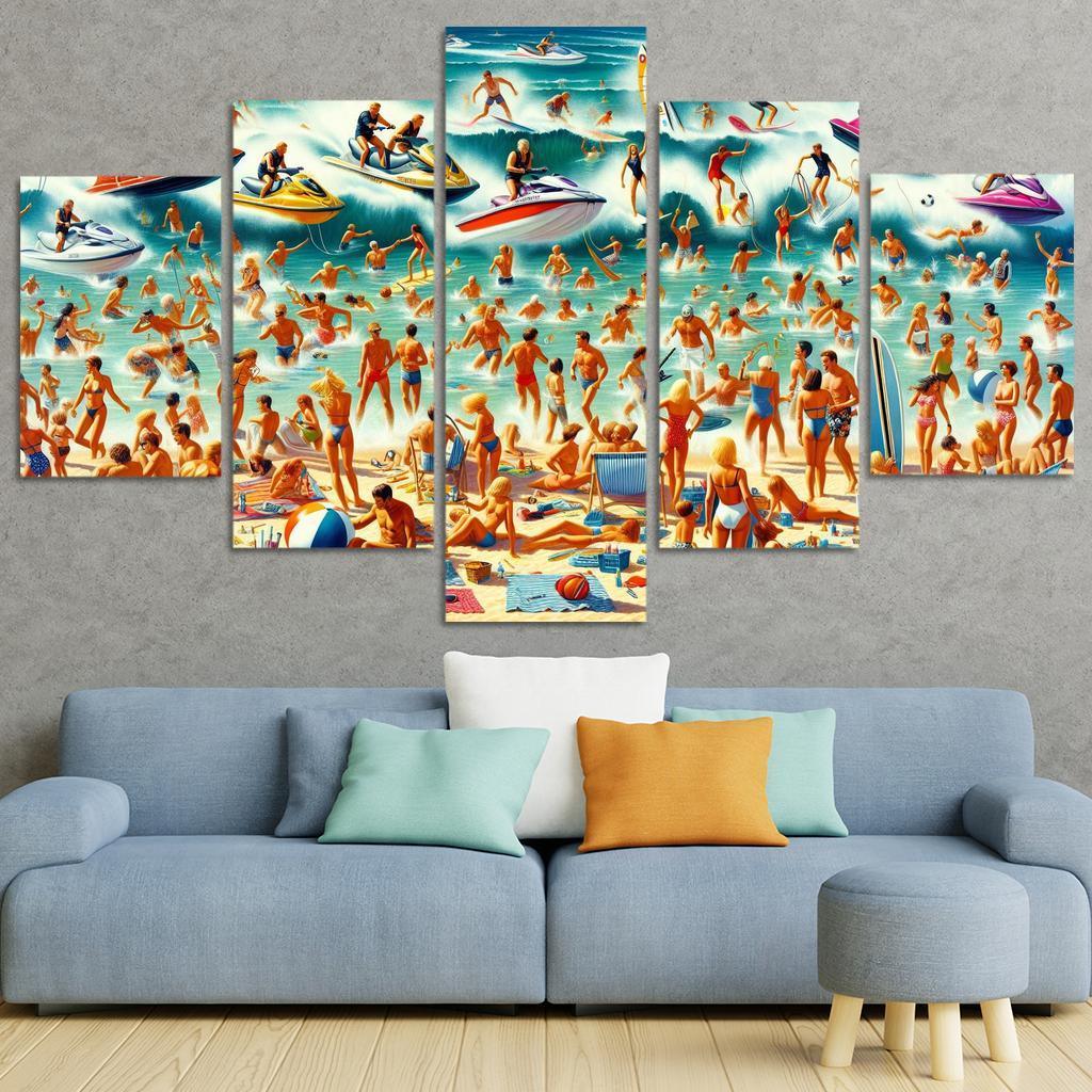 Adventure Cove Thrills On The Water Abstract Paintings Frame