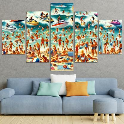 Adventure Cove Thrills On The Water Abstract Paintings Frame