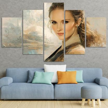 Natalie Portman From Padm To The Powerful Framed Paintings
