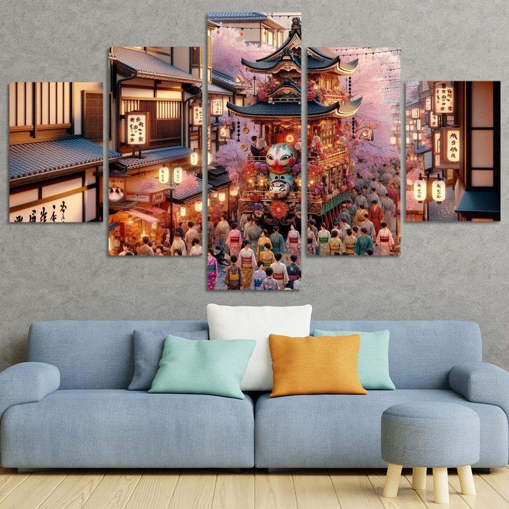 Gion Matsuri - Japan Modern Paintings Frame
