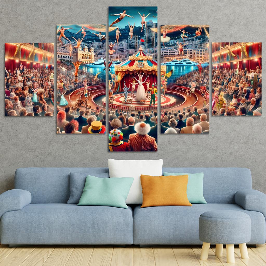 International Circus Festival - Monaco Framed Paintings
