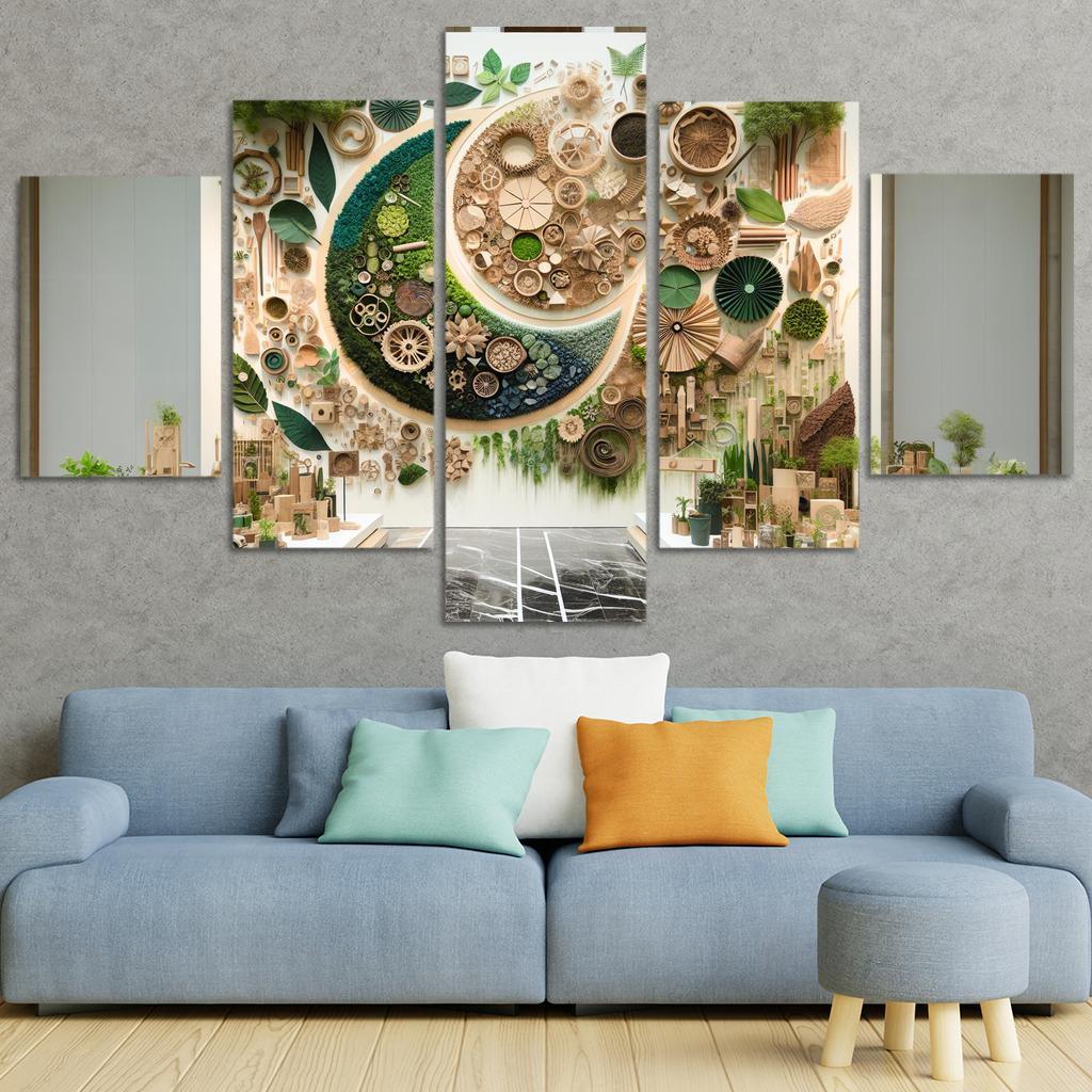 Nature's Art The Beauty Of Sustainable Practices Multi-panel Paintings