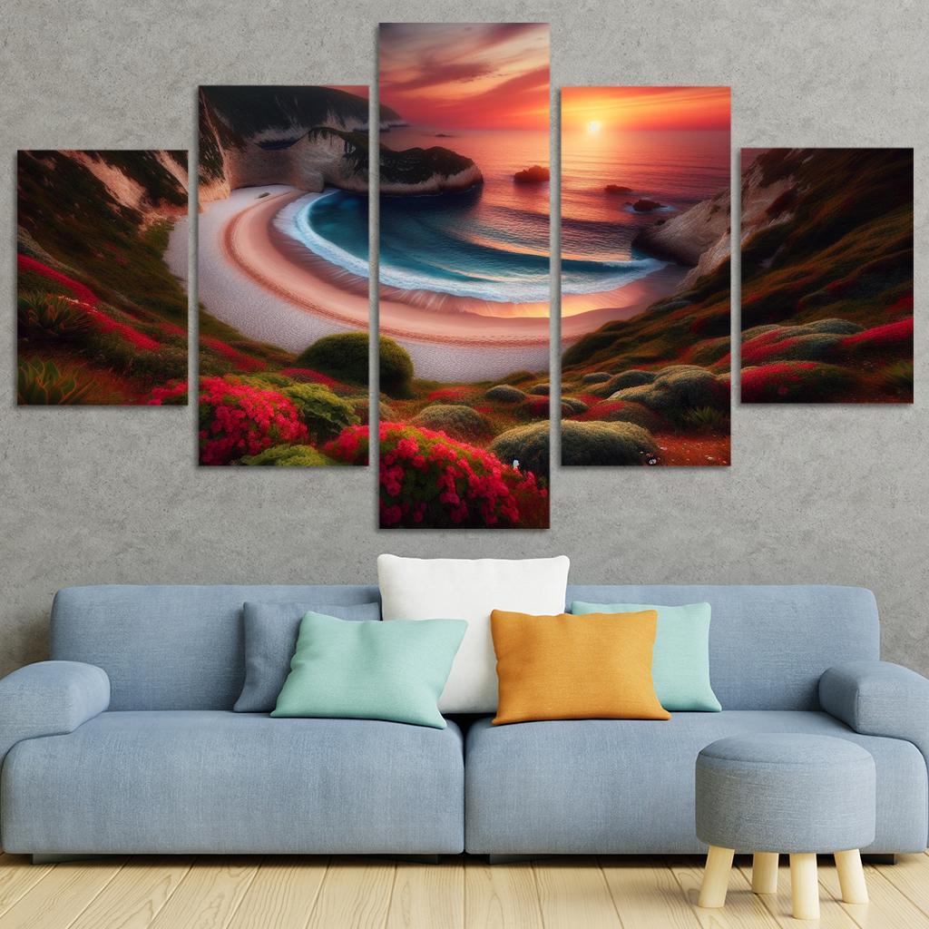 Crescent Moon Bay Custom Paintings Frame