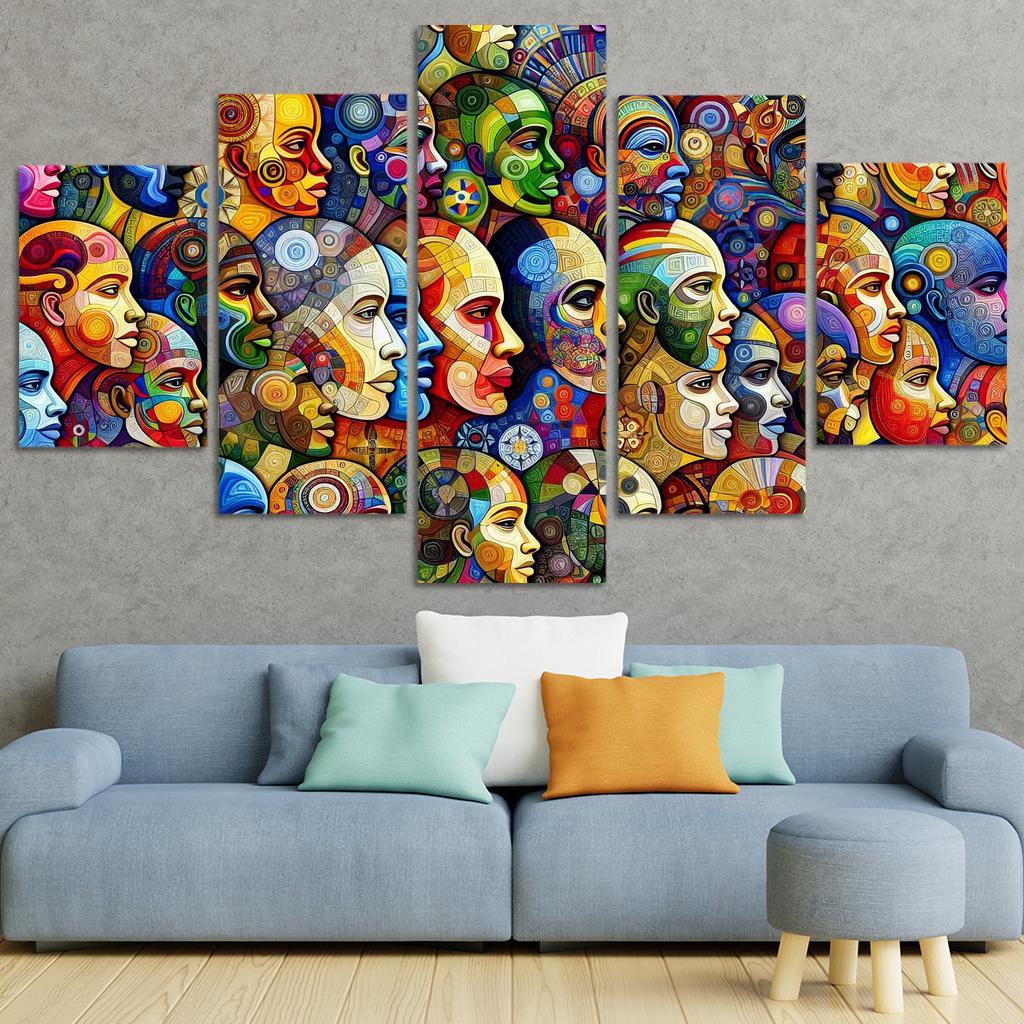 Unity In Diversity The Global Migration Experience Multi-panel Paintings