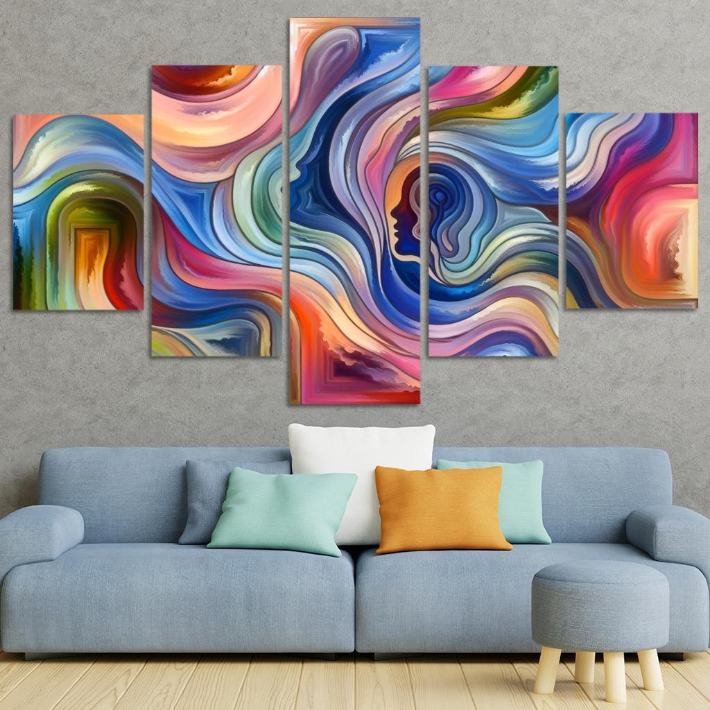 Chronicles of Emotion 5 Piece HD Canvas Wall Art-Original Frame